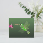 Hummingvogel Briefkaart (Staand voorkant)