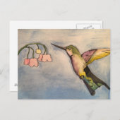 Hummingvogel Briefkaart (Voorkant / Achterkant)