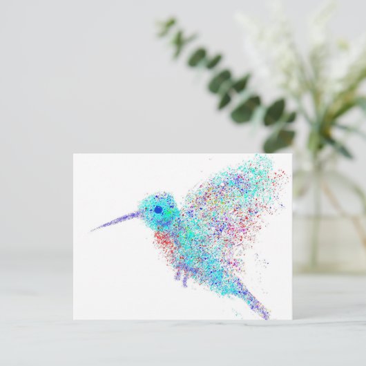 Hummingvogel Briefkaart (Staand voorkant)