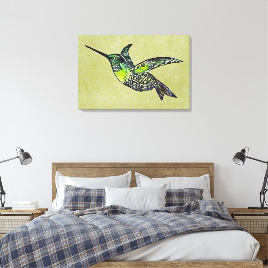 Hummingvogel Canvas Afdruk (Insitu (Slaapkamer))