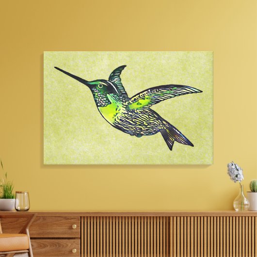 Hummingvogel Canvas Afdruk (Insitu (Woonkamer))