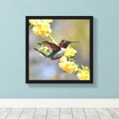 Hummingvogel Canvas Afdruk (Insitu (Houten vloer))