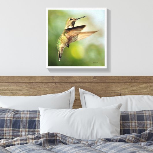 Hummingvogel Canvas Afdruk (Insitu (Slaapkamer))