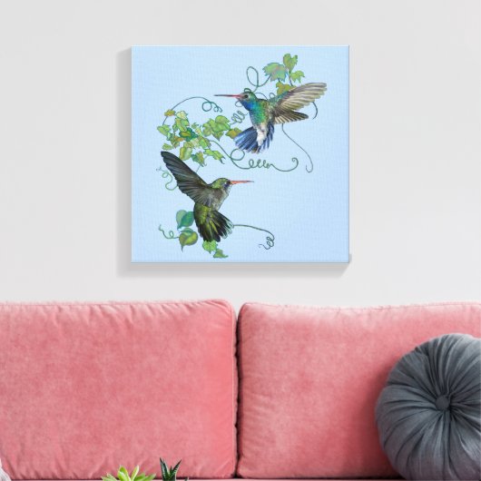 Hummingvogel Canvas Afdruk (Insitu (Woonkamer))