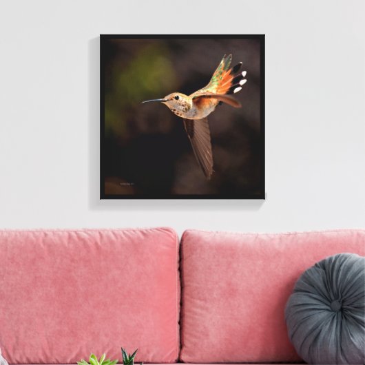 Hummingvogel Canvas Afdruk (Insitu (Woonkamer))