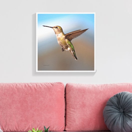 Hummingvogel Canvas Afdruk (Insitu (Woonkamer))