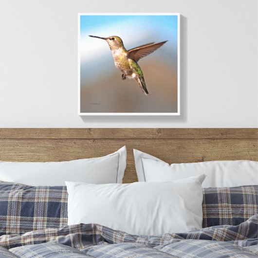 Hummingvogel Canvas Afdruk (Insitu (Slaapkamer))
