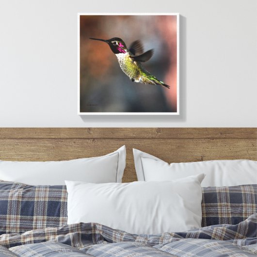 Hummingvogel Canvas Afdruk (Insitu (Slaapkamer))