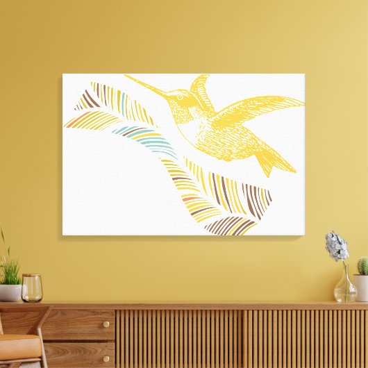 Hummingvogel Canvas Afdruk (Insitu (Woonkamer))