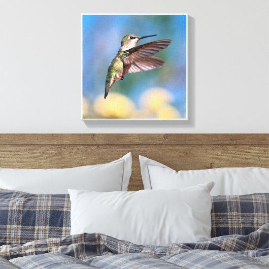 Hummingvogel Canvas Afdruk (Insitu (Slaapkamer))