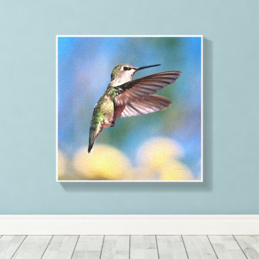 Hummingvogel Canvas Afdruk (Insitu (Houten vloer))