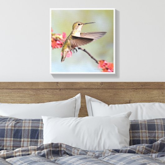 Hummingvogel Canvas Afdruk (Insitu (Slaapkamer))