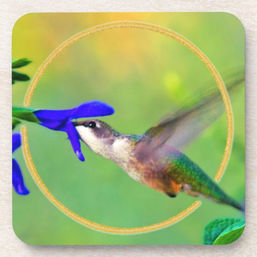 Hummingvogel Drankjes Onderzetter (Voorkant)