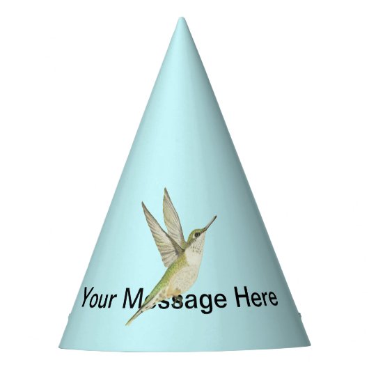 Hummingvogel Feesthoedjes (Voorkant)