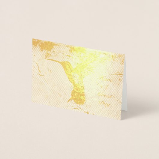 Hummingvogel Folie Kaarten (Voorkant)