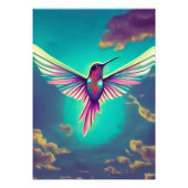 Hummingvogel Foto Afdruk (Voorkant)