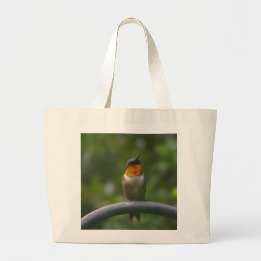 Hummingvogel Grote Tote Bag (Voorkant)