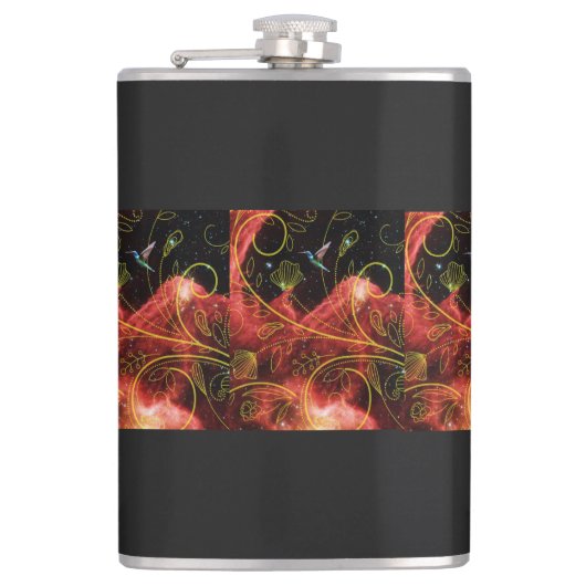 Hummingvogel Heupfles (Voorkant)