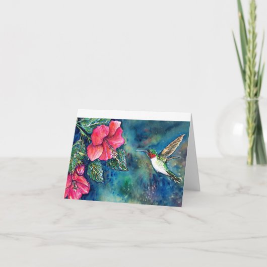 Hummingvogel Kaart (Voorkant)