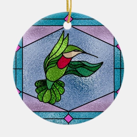 Hummingvogel Keramisch Ornament (Voorkant)