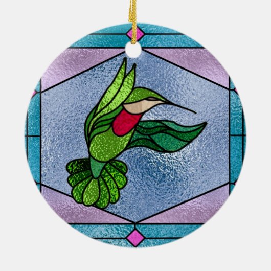 Hummingvogel Keramisch Ornament (Achterkant)