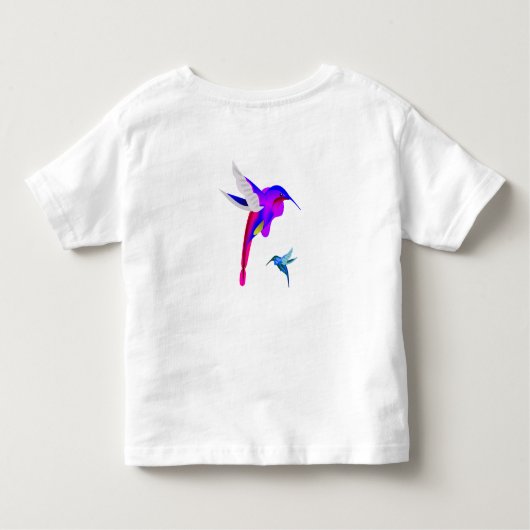Hummingvogel Kinder Shirts (Achterkant)