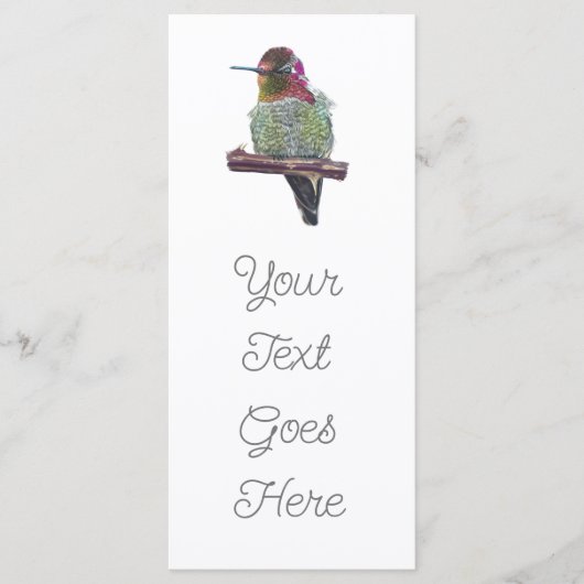 Hummingvogel Menu (Voorkant)