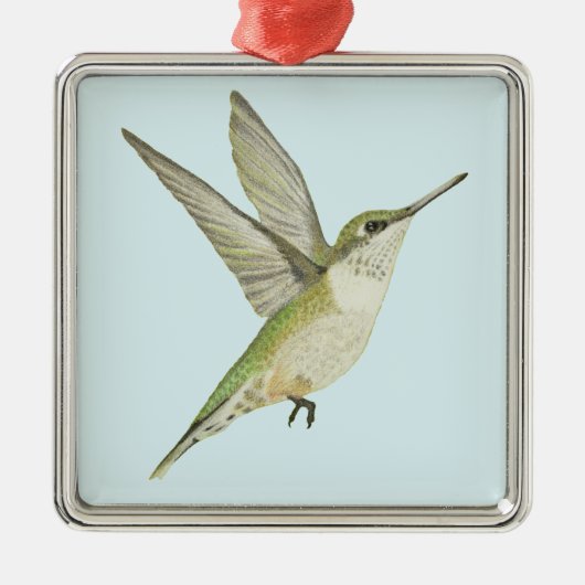 Hummingvogel Metalen Ornament (Voorkant)