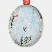 Hummingvogel Metalen Ornament (Links)