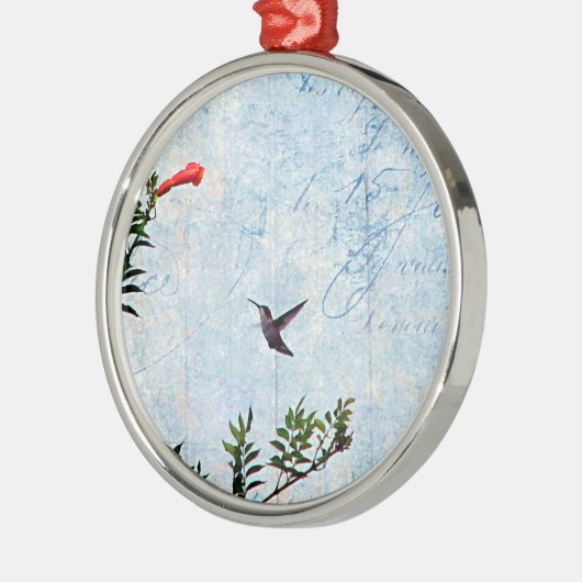 Hummingvogel Metalen Ornament (Links)