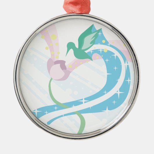 Hummingvogel Metalen Ornament (Voorkant)