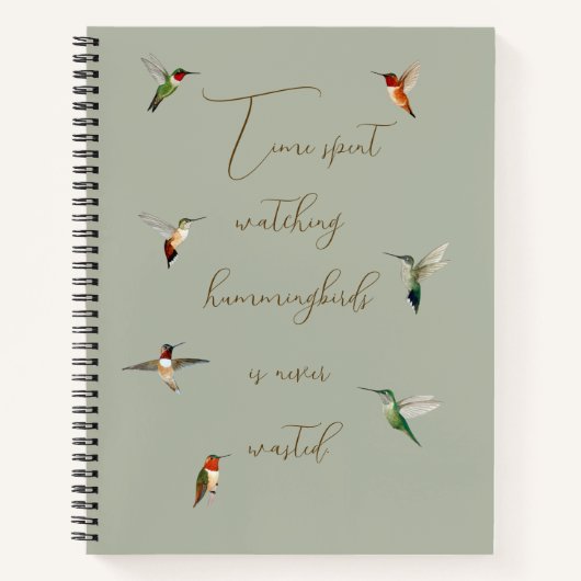 Hummingvogel Notitieboek (Voorkant)