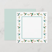 Hummingvogel Notitiekaartje (Voorkant / Achterkant)