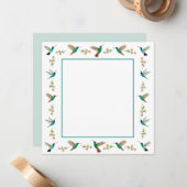 Hummingvogel Notitiekaartje (Voorkant / Achterkant in situ)