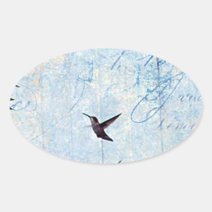 Hummingvogel Ovale Sticker