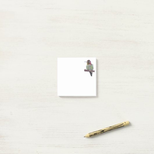 Hummingvogel Post-it® Notes (Op bureau)