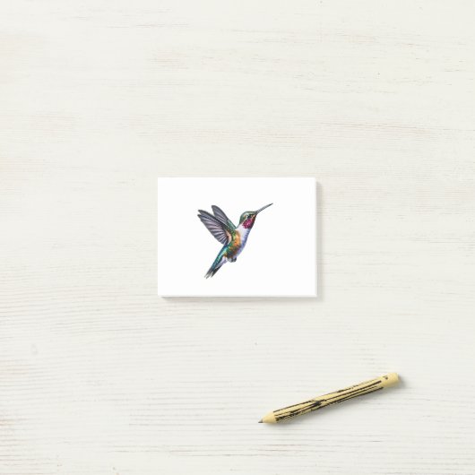 Hummingvogel Post-it® Notes (Op bureau)