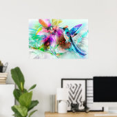 Hummingvogel Poster (Thuiskantoor)