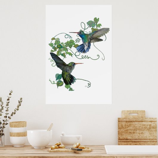Hummingvogel Poster (Keuken)