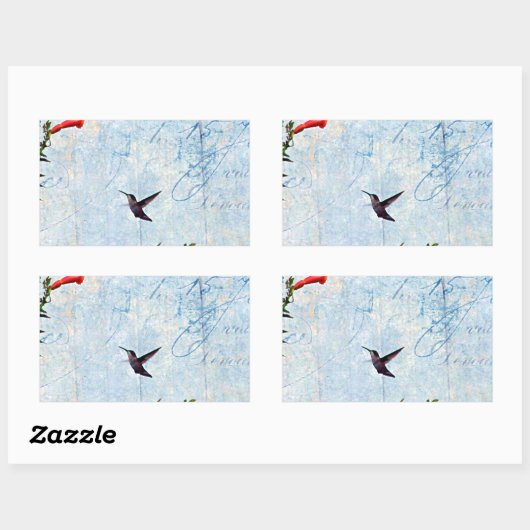 Hummingvogel Rechthoekige Sticker (Vel)