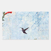 Hummingvogel Rechthoekige Sticker (Voorkant)