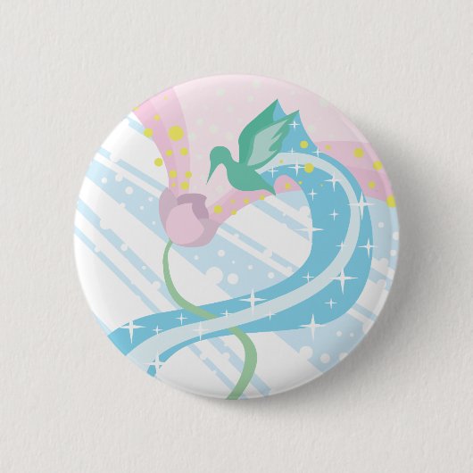 Hummingvogel Ronde Button 5,7 Cm (Voorkant)