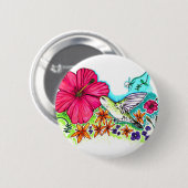 Hummingvogel Ronde Button 5,7 Cm (Voorkant /achterkant)