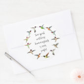 Hummingvogel Ronde Sticker (Envelop)