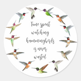 Hummingvogel Ronde Sticker