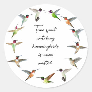 Hummingvogel Ronde Sticker