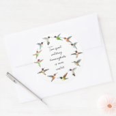 Hummingvogel Ronde Sticker (Envelop)