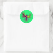 Hummingvogel Ronde Sticker (Tas)