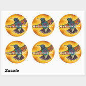 Hummingvogel Ronde Sticker (Vel)