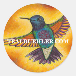 Hummingvogel Ronde Sticker